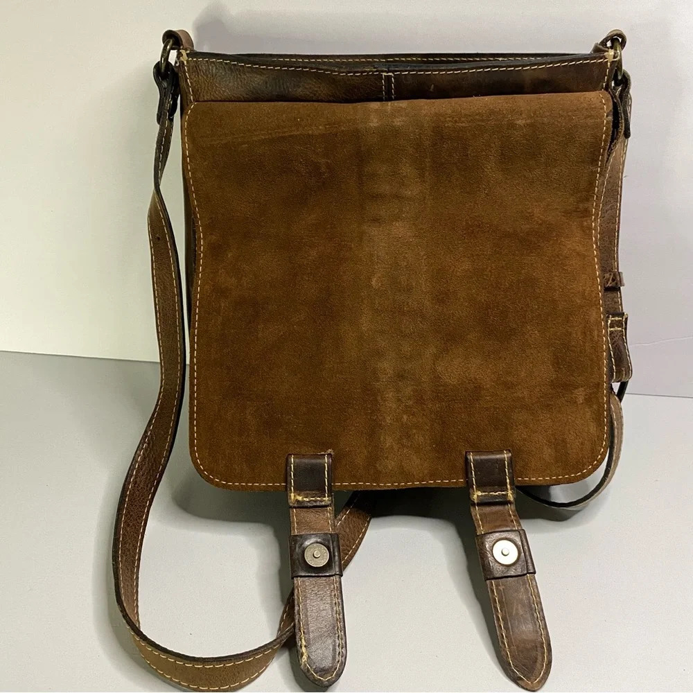 Patricia Nash Armeno Crossbody dark Leather Bag - Picture 13 of 15